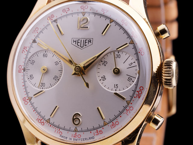 Heuer Pre Carrera Vergoldet 405T 1961