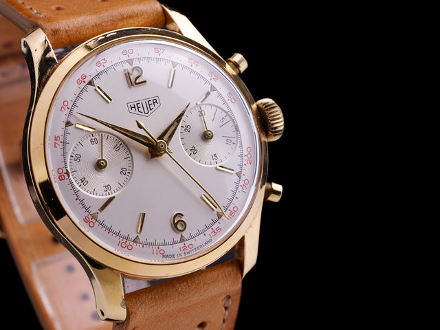 Heuer Pre Carrera Vergoldet 405T 1961