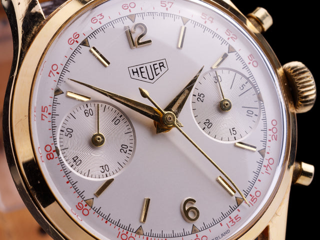 Heuer Pre Carrera Vergoldet 405T 1961
