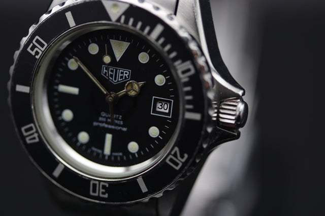 Heuer - Professional Diver Date black 1980s