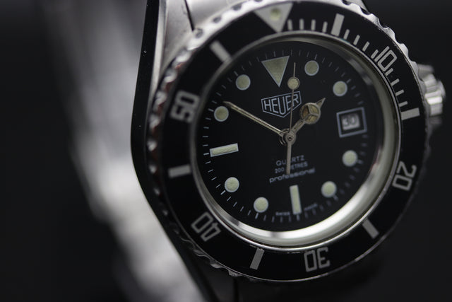 Heuer - Professional Diver Date black 1980s