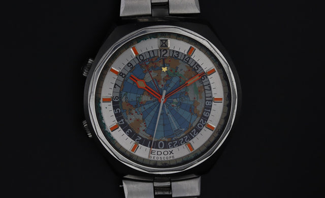 Edox - Geoscope World Time Clock 1970s
