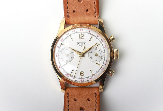 Heuer Pre Carrera Vergoldet 405T 1961
