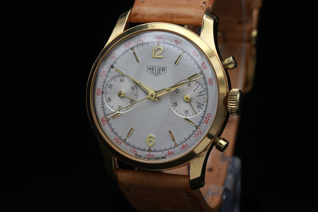 Heuer Pre Carrera Vergoldet 405T 1961