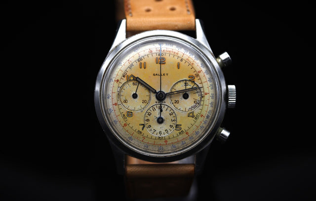 Gallet Multichron 12 Jim Clark Vintage Chronograph 1960s