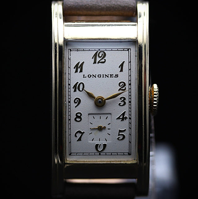 Longines Tank Tonneau 18k Gold MINT 1938s