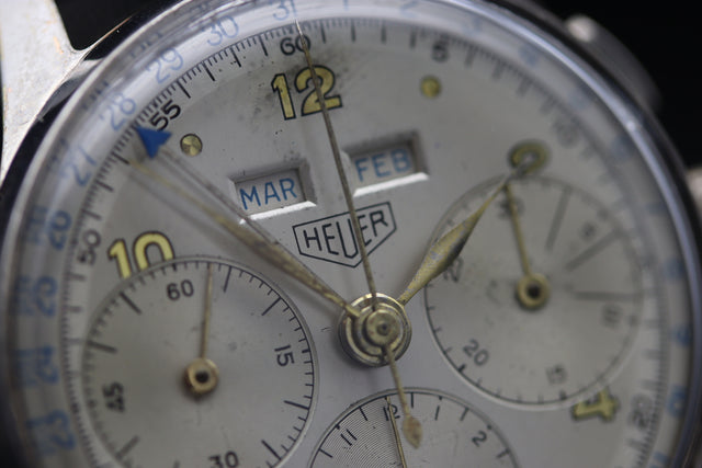 Heuer - Dato Compay Vollkalender 1950s