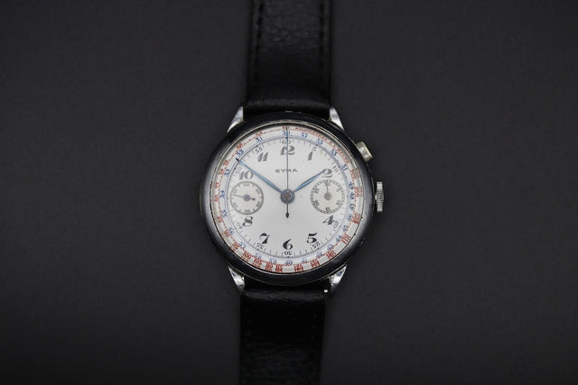 Cyma - Monopusher Jumbo Valjoux 22 1930er