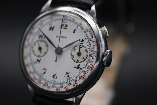 Cyma - Monopusher Jumbo Valjoux 22 1930er