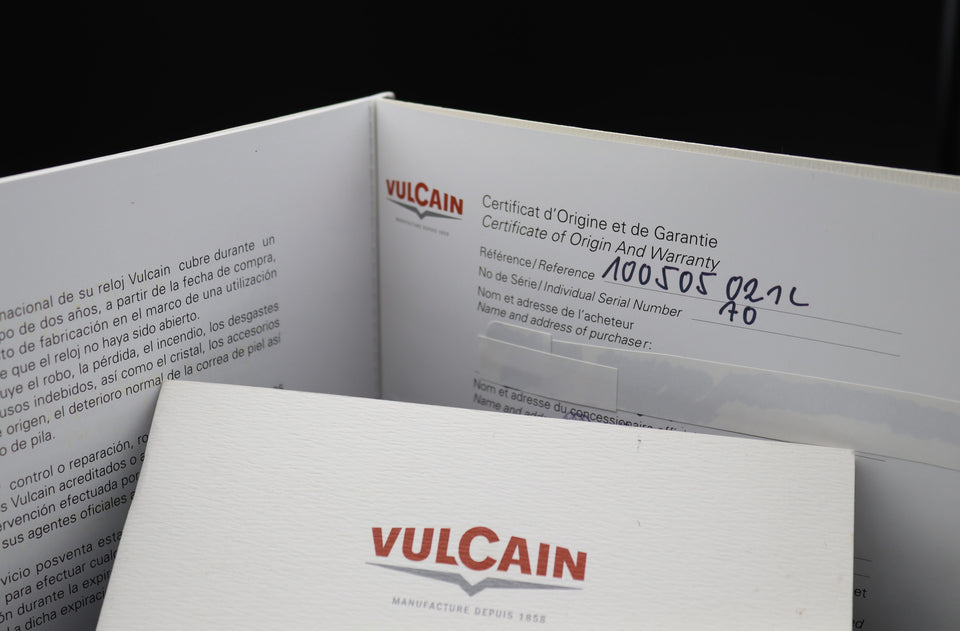 VULCAIN | CRICKET ROSEG | 42MM LUXUS FULLSET