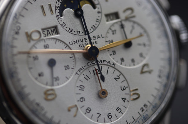 Universal Geneve - Tri Compax Vollkalender 1950s