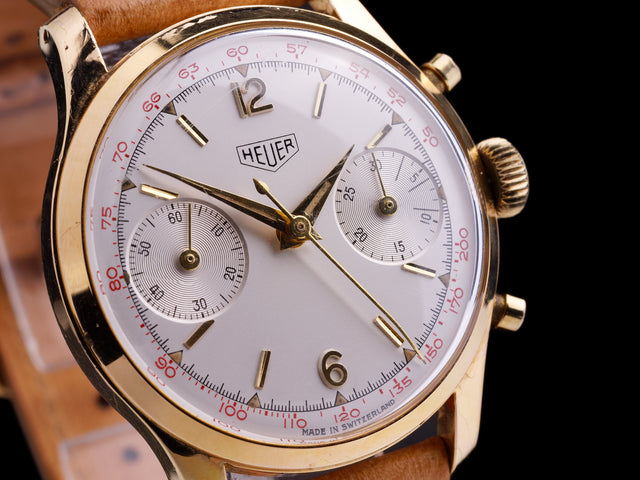 Heuer Pre Carrera Vergoldet 405T 1961