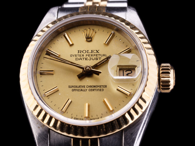 Rolex Datejust Lady 26 Bicolor Papiere 1986