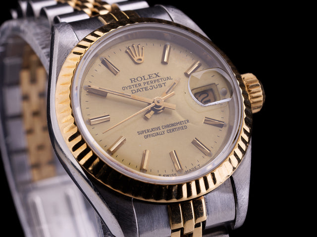 Rolex Datejust Lady 26 Bicolor Papiere 1986
