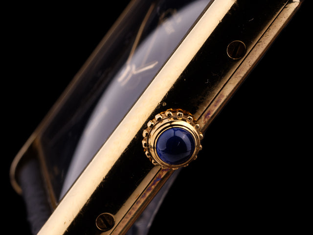 Cartier Must de Paris Tank Silver Gold-Plated Full Set 1990