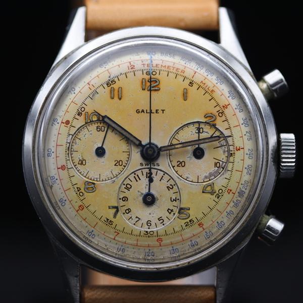 Gallet Multichron 12 Jim Clark Vintage Chronograph 1960s