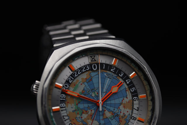 Edox - Geoscope Weltzeituhr 1970er