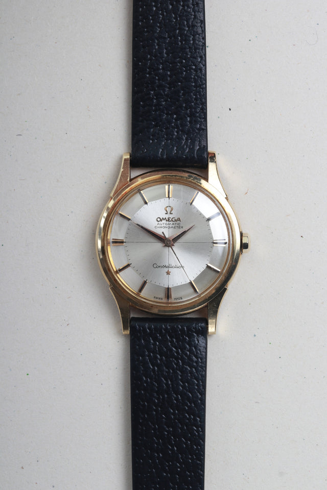 Omega Constellation Timekeeper Pie Pan Gold Complete Set 1961