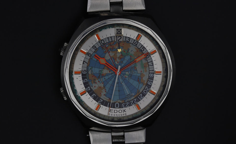 Edox - Geoscope Weltzeituhr 1970er
