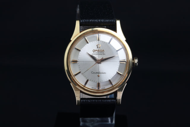 Omega Constellation Timekeeper Pie Pan Gold Complete Set 1961