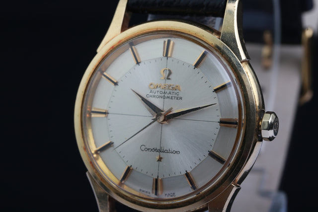 Omega Constellation Timekeeper Pie Pan Gold Complete Set 1961