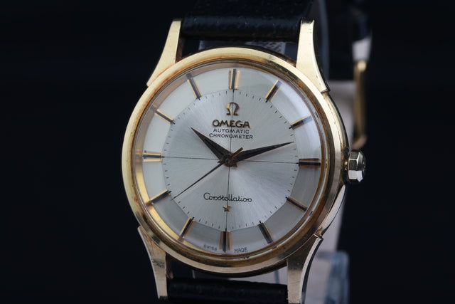 Omega Constellation Timekeeper Pie Pan Gold Complete Set 1961