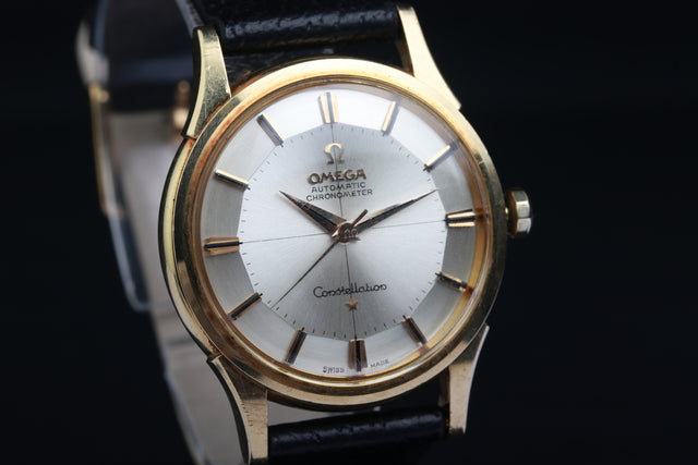 Omega Constellation Timekeeper Pie Pan Gold Complete Set 1961
