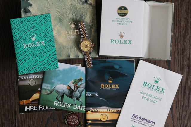 Rolex Datejust Lady 26 Bicolor Papiere 1986