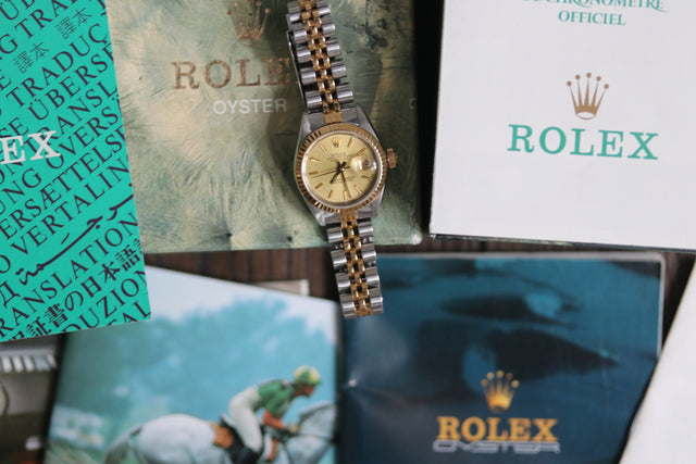 Rolex Datejust Lady 26 Bicolor Papiere 1986