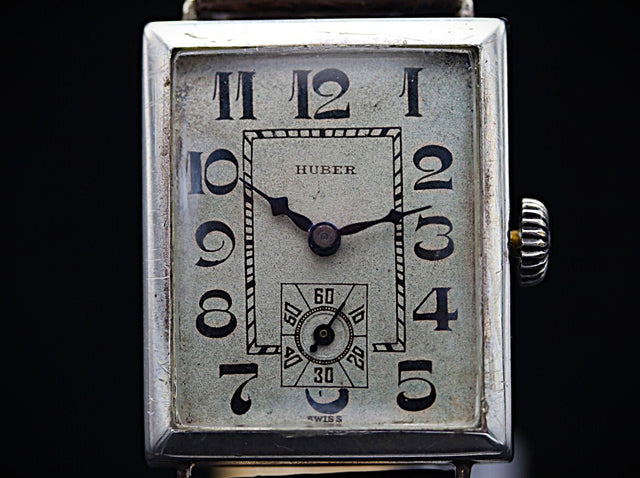 Huber - Tank Art Deco Silber 1940s