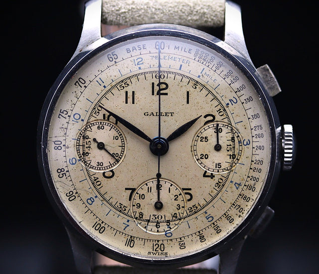 Gallet - Multichron 12 Vintage Chronograph 1940s