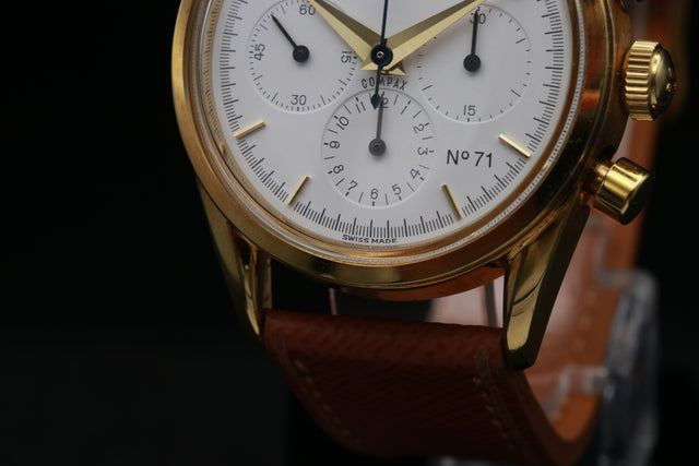 Universal Geneve Compax 18K Gold Fullset 1993