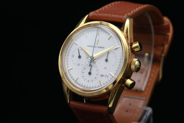 Universal Geneve Compax 18K Gold Fullset 1993