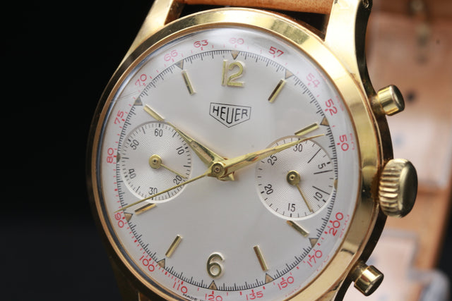 Heuer Pre Carrera Vergoldet 405T 1961