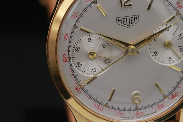 Heuer Pre Carrera Vergoldet 405T 1961