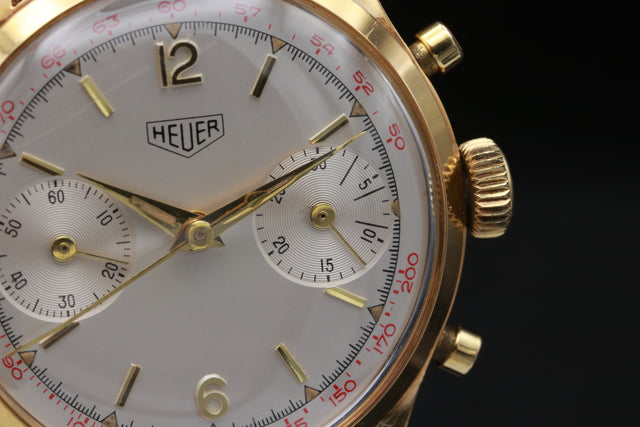 Heuer Pre Carrera Vergoldet 405T 1961