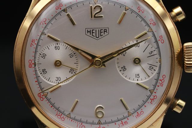 Heuer Pre Carrera Vergoldet 405T 1961