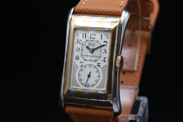 Rolex Prince Chronometer Zebra 971 1930s