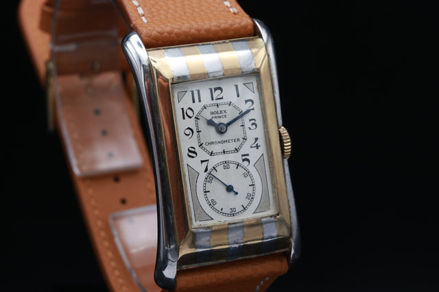 Rolex Prince Chronometer Zebra 971 1930s
