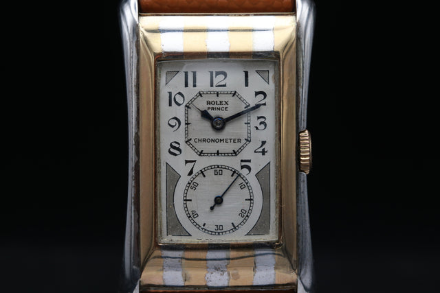 Rolex Prince Chronometer Zebra 971 1930s