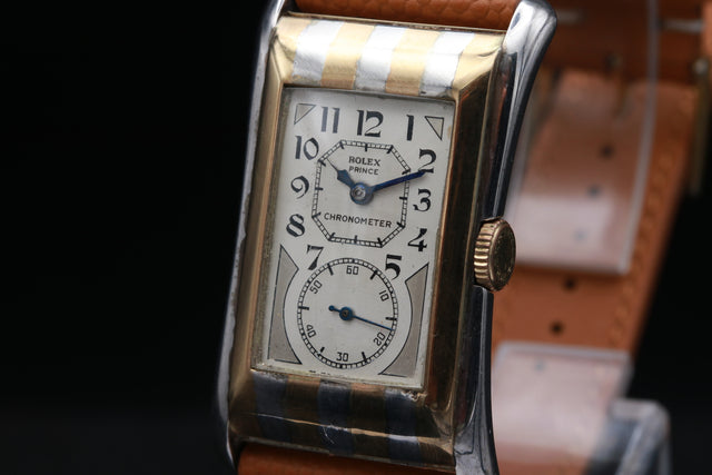 Rolex Prince Chronometer Zebra 971 1930s