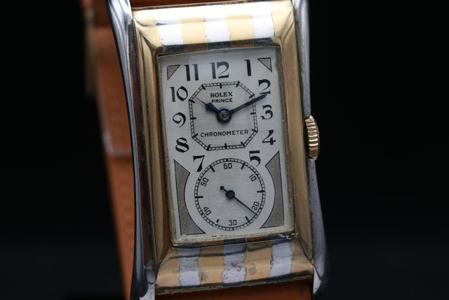 Rolex Prince Chronometer Zebra 971 1930s