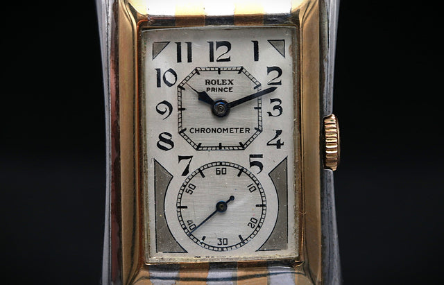 Rolex Prince Chronometer Zebra 971 1930s