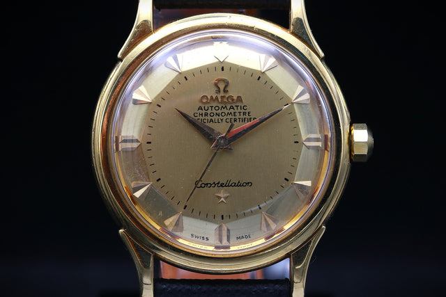 Omega Constellation Chronometer Pie Pan Gold 1954