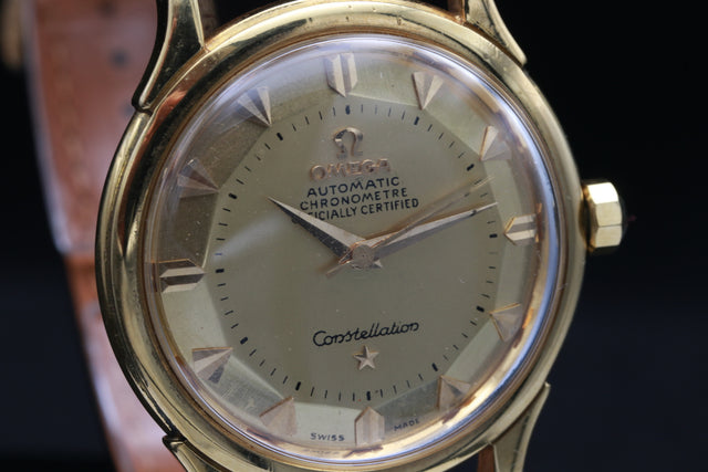 Omega Constellation Chronometer Pie Pan Gold 1954
