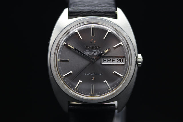 Omega Constellation Chronometer Silber Day Date 1969