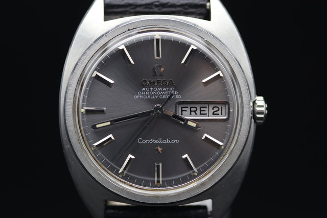 Omega Constellation Chronometer Silber Day Date 1969