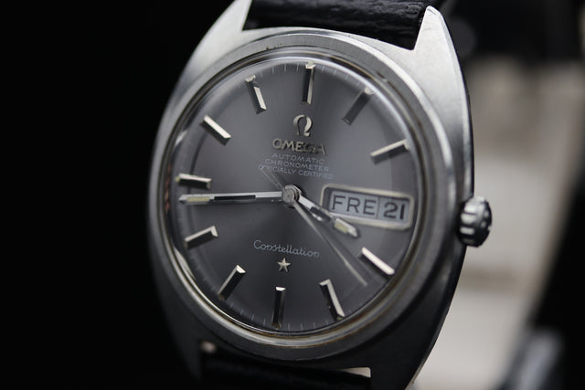 Omega Constellation Chronometer Silber Day Date 1969
