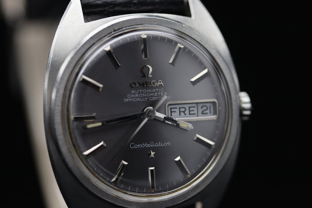 Omega Constellation Chronometer Silber Day Date 1969