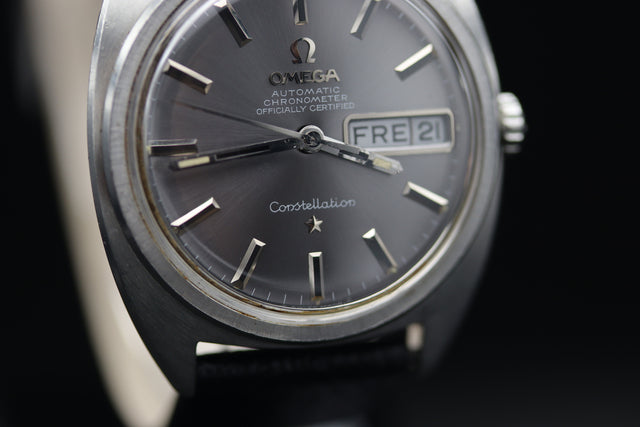 Omega Constellation Chronometer Silber Day Date 1969